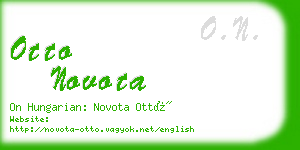 otto novota business card